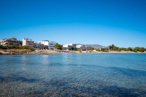 Lavish & Spacious Apt With Stunning Seaview, 10 Min Ath Airport Artemida  Eksteriør billede